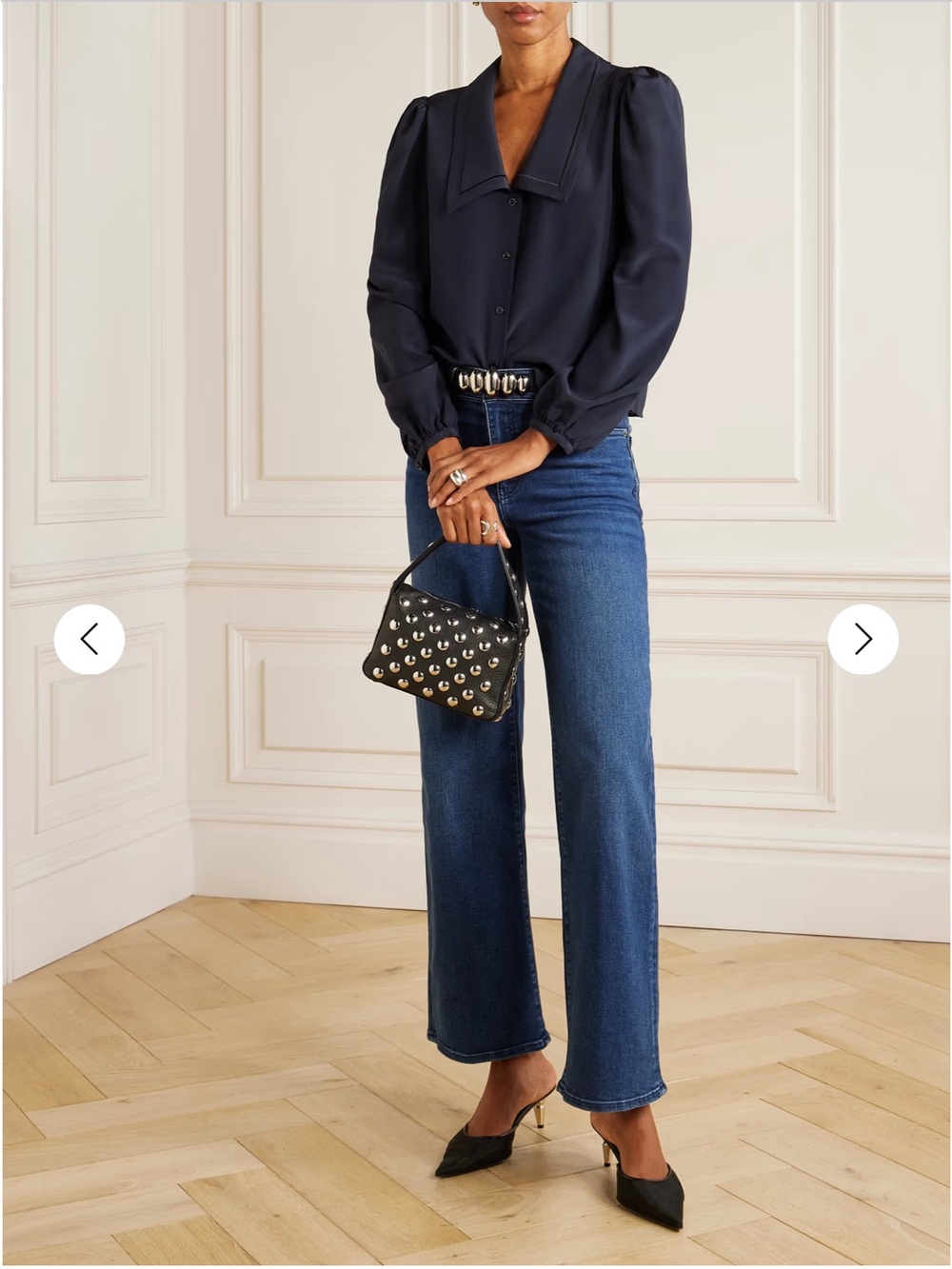 FRAME Le Slim Palazzo mid-rise straight-leg jeans Size 30